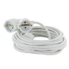 Chacon Prolongateur Schuko double tête 3m - blanc -