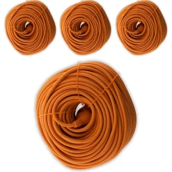 Zenitech Rallonge Électrique|Enrouleur Électrique-4 prolongateurs jard. 16A 50m orange