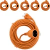 Zenitech 6 prolongateurs sans terre 16A 20m