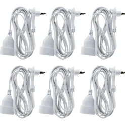 Zenitech Rallonge Électrique-6 prolongateurs sans terre -