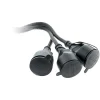 Zenitech Prolongateur à triple tête pour chantier HO7RN-F 16A 3G1,5mm² - Noir 1m -