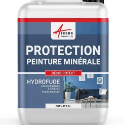 Arcane Industries Etanchéité Du Mur Intérieur-Protection & Imperméabilisant peinture argile & chaux - DECOPROTECT - 2.5 L -