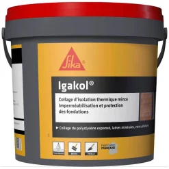 Sika Etanchéité Des Fondations-Pâte bitumineuse Igakol seau de 5 kg