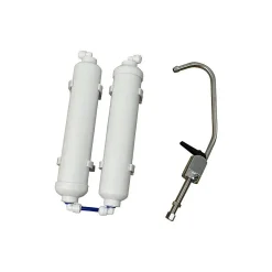 Toodo Purificateur D'eau Sous évier Duo Filtre Sédiments 5µ Et élimine Mauvais Goût Et Mauvaises Odeurs Avec Robinet Et Kit Installation