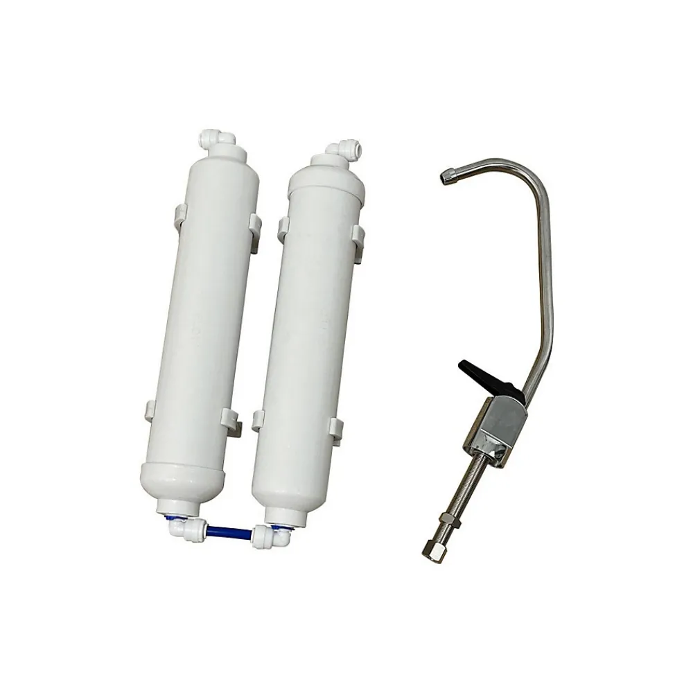 Toodo Purificateur D'eau Sous évier Duo Filtre Sédiments 5µ Et élimine Mauvais Goût Et Mauvaises Odeurs Avec Robinet Et Kit Installation