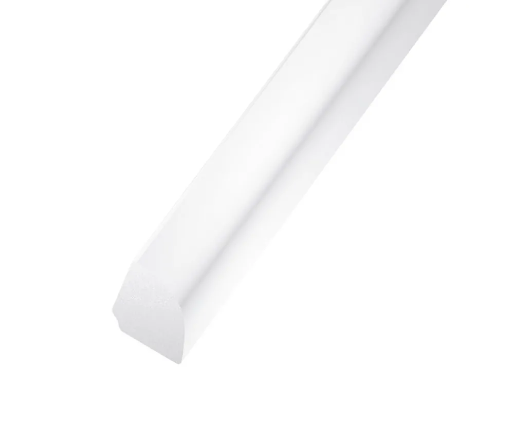 CQFD Quart de rond PVC blanc 12 x 12 mm, 2,5 m