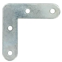 Vynex Equerre De Fixation-20 équerres de chassis Diall acier zingué 60 mm