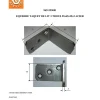 Vis Express Equerre De Fixation-Équerres Taquet LIT 3 Trous 55X65X35X3 Acier - 10 pièces