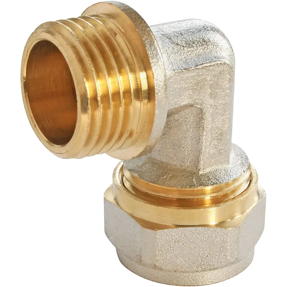 Somatherm for you Tube Et Raccord Multicouche-Raccord coudé à compression pour tube Multicouche Ø16 - coude mâle 15/21 (1/2")
