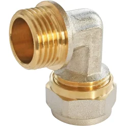 Somatherm for you Tube Et Raccord Multicouche-Raccord coudé à compression pour tube Multicouche Ø20 - coude mâle 15/21 (1/2")