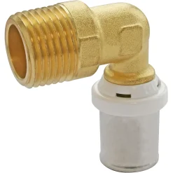 Somatherm for you Raccord coudé à sertir pour tube Multicouche Ø20 - coude mâle 15/21 (1/2")