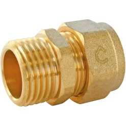 Somatherm for you Raccord droit mâle PER à compression Ø16 - Mâle 15/21 (1/2")