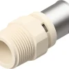 Somatherm for you Tube Et Raccord Multicouche-Raccord droit PPSU à sertir multicouche Ø16 mâle 15/21