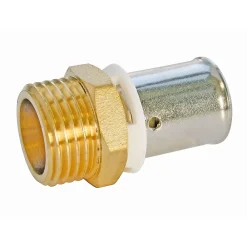 Somatherm for you Raccord droit à sertir pour tube PER Ø20 - droit mâle 20/27 (3/4")