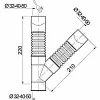 Wirquin Raccord d'évacuation souple PVC Y ø32 mm à coller