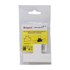 Legrand Moulure, Goulotte Et Plinthe-Raccord en T pour moulure 20 x 12,5 mm