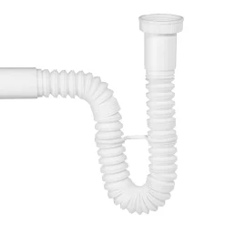Wirquin Evacuation D'Évier-Raccord flexible et extensible blanc 40mm