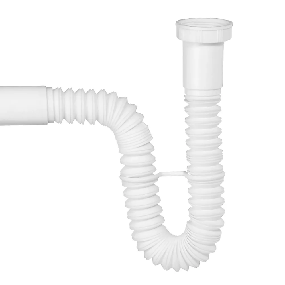 Wirquin Evacuation D'Évier-Raccord flexible et extensible blanc 40mm