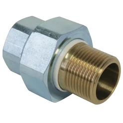 Flomasta Raccord isolant laiton 3/4 mâle femelle, lot de 2