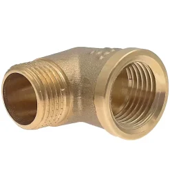 Monmobilierdesign Raccord À Visser-Raccord laiton coudé 90 degrés mâle femelle à visser diam 1/2" - lot de 5