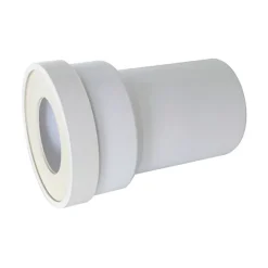 Regiplast Robinet Chasse D'Eau-Raccord - Pipe droite mâle - 100mm - Couleur blanche - Idéale pour installations sanitaires
