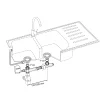 Wirquin Raccord pour évier 2 bacs + raccord de machine à laver