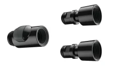 Hansgrohe Raccord À Visser-Raccord rapide 1/2 pour douchette, noir,