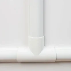 D-Line Raccords à clipser blancs moulure demi-circulaire 30x15 mm