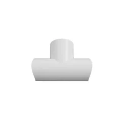D-Line Raccords à clipser blancs moulure demi-circulaire 30x15 mm