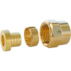 Somatherm for you Tube Et Raccord Per-Raccords droits PER à compression Ø12 - écrou tournant 12/17 (3/8"), lot de 2