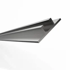 Homewell Panneau De Signalisation-Rail de renfort 40mm x 10mm alu pour fixation d'enseignes, finition brut, lg 1000mm