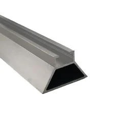 Homewell Rail de renfort 40mm x 24.5mm alu pour fixation d'enseignes, finition brut, lg 1000mm