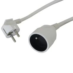 Rallonge Électrique-Rallonge blanche H05VVF 3G1 5mm² 10m avec clapet