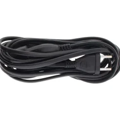 Zenitech Enrouleur Électrique-Rallonge de câble HO5VV-F 2x1mm² - 5m - noir -