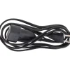 Zenitech Enrouleur Électrique-Rallonge de câble HO5VV-F 2x1mm² - 2m - noir -