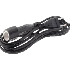 Zenitech Enrouleur Électrique-Rallonge de câble HO5VV-F 2x1mm² - 2m - noir -