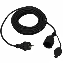 Horoz Electric Rallonge Électrique Et Enrouleur De Jardin-Rallonge de jardin noire Schuko 25 m 3x1,5 mm² IP44 HOROZ
