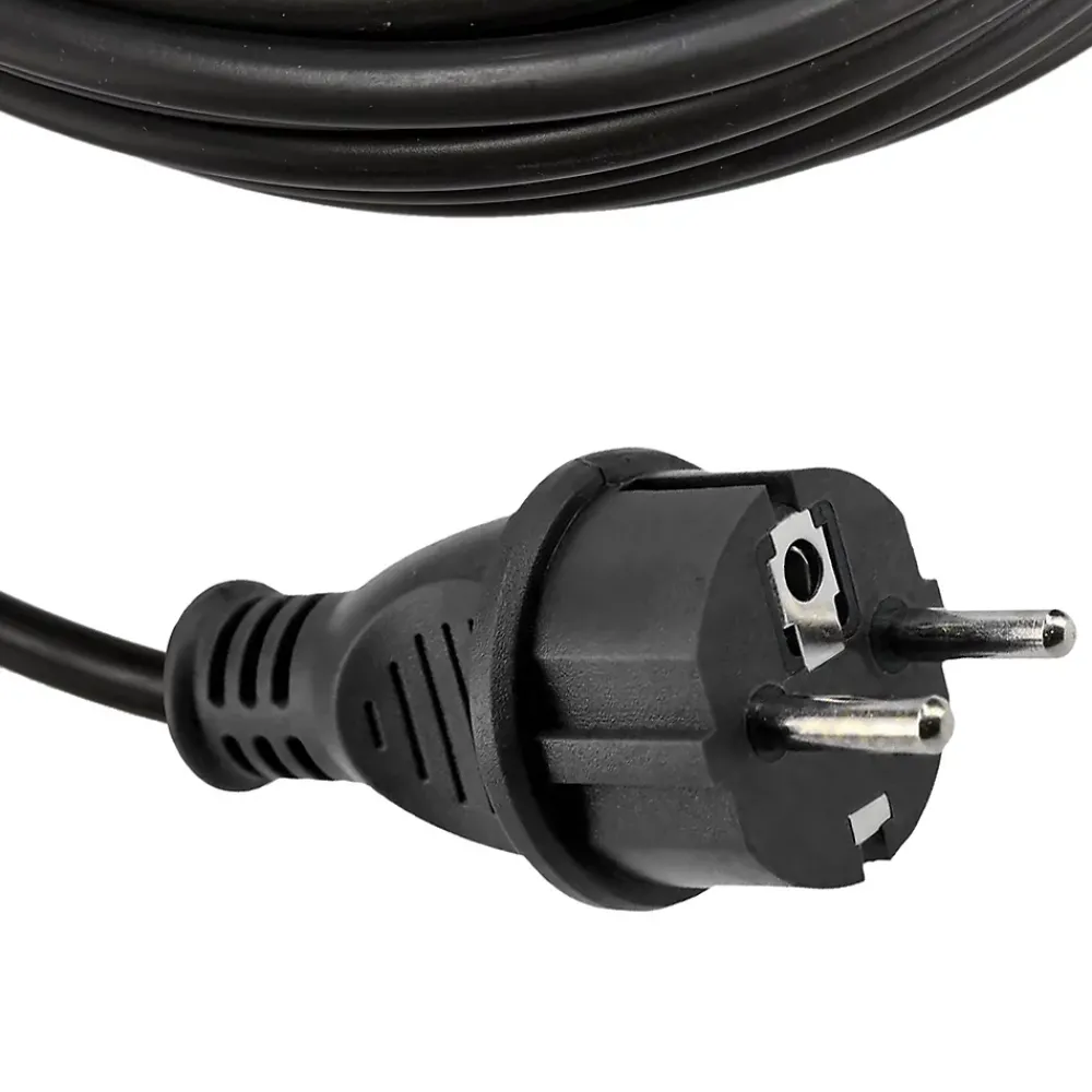 Horoz Electric Rallonge Électrique Et Enrouleur De Jardin-Rallonge de jardin noire Schuko 10 m 3x1,5 mm² IP44 HOROZ