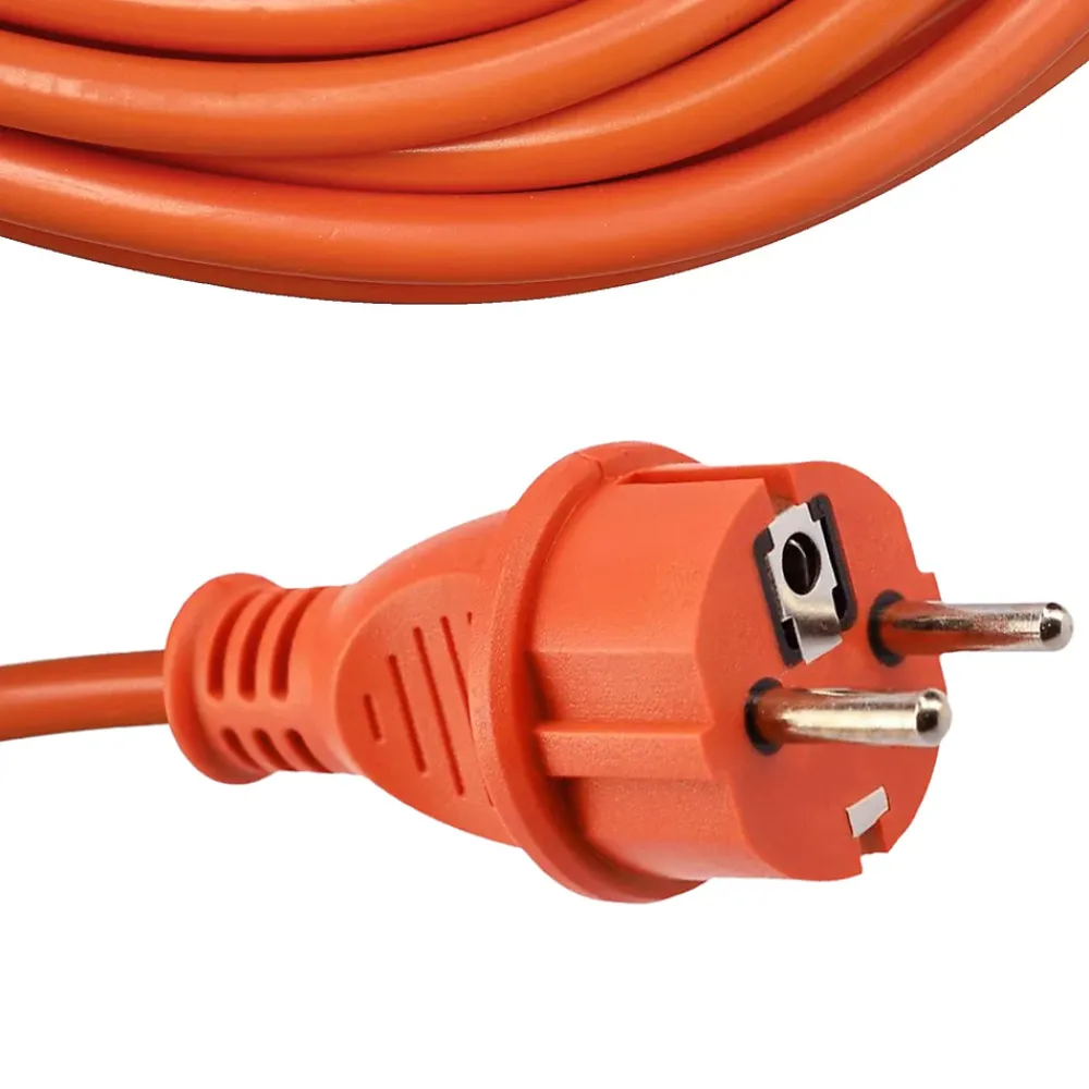 Horoz Electric Rallonge Électrique Et Enrouleur De Jardin-Rallonge de jardin orange Schuko 25 m 3x1,5 mm² IP44 HOROZ