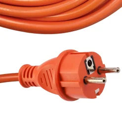 Horoz Electric Rallonge Électrique Et Enrouleur De Jardin-Rallonge de jardin orange Schuko 15 m 3x1,5 mm² IP44 HOROZ