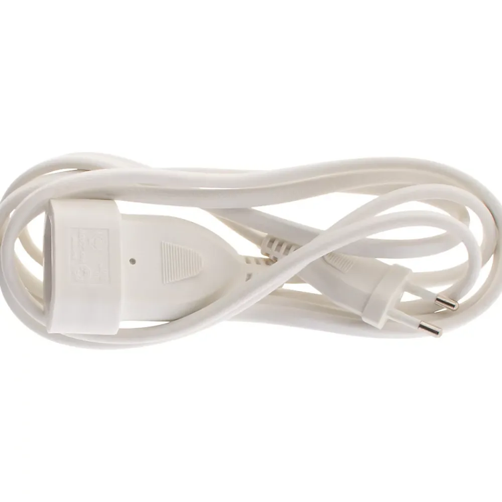 Zenitech Rallonge Électrique-Rallonge HO3VVH2-F 2m - Blanc -