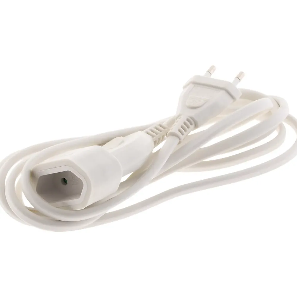 Zenitech Rallonge Électrique-Rallonge HO3VVH2-F 2m - Blanc -
