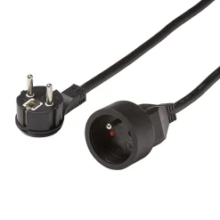Diall Rallonge Électrique-Rallonge intérieur H05VV-F 3 x 1.5 mm² 3m + prise noir