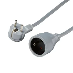 Diall Rallonge intérieur H05VV-F 3 x 1.5 mm² 3m + prise métal