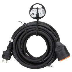 Zenitech Rallonge Électrique-Rallonge IP44 10m + clip fixation orange