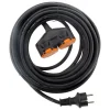 Zenitech Rallonge IP44 2 prises + clapet 5m