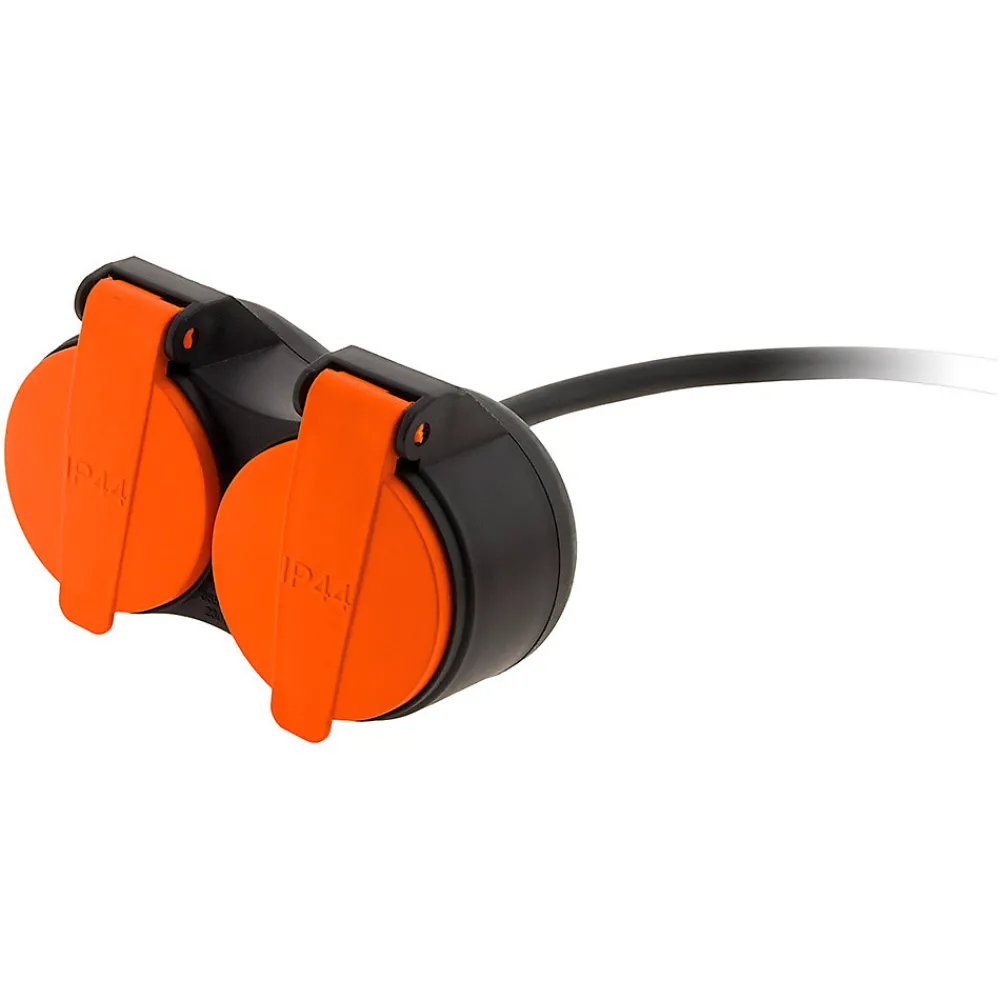 Zenitech Rallonge IP44 2 prises + clapet 5m