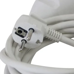 Rallonge électrique câble H05VVF 3G1,5 mm², 3680 W coloris blanc longueur 3 m