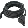 Diall Rallonge Électrique|Rallonge Électrique Et Enrouleur De Jardin-Rallonge électrique H07RNF 3G1 5mm² avec clapet 20m noir