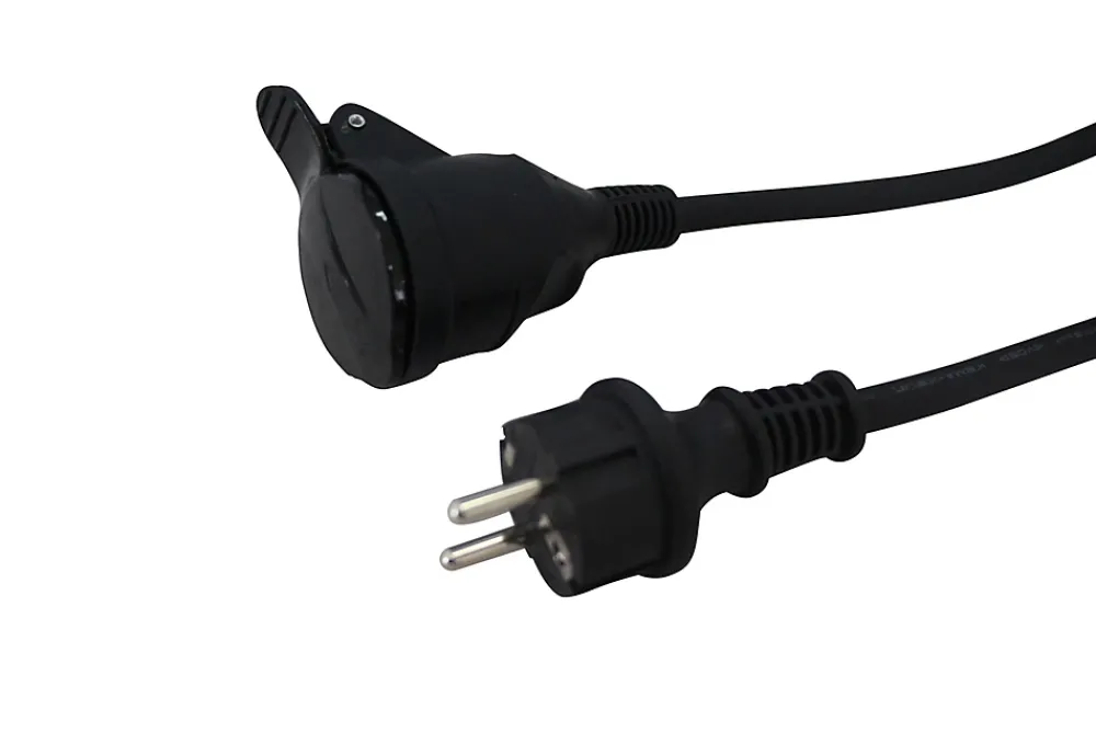 Diall Rallonge Électrique|Rallonge Électrique Et Enrouleur De Jardin-Rallonge électrique H07RNF 3G1 5mm² avec clapet 20m noir